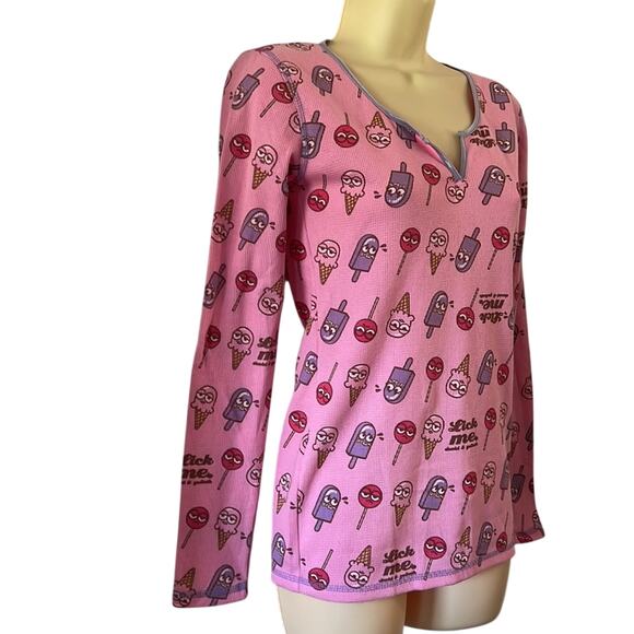 David & Goliath  Pink print Knit Top NWT Size Small Whimsical Popsicle  Size S - Picture 2 of 8